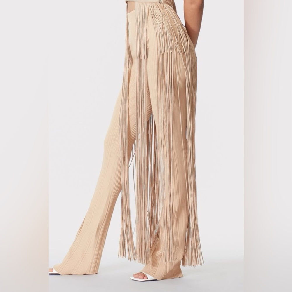 HERVE LEGER HIGH WAISTD PANTS NWT - Picture 4 of 4